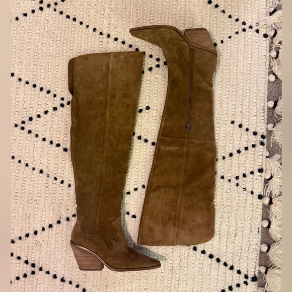 Shaharla Over-the-Knee Boot | Nutmeg Suede - Picture 3 of 7